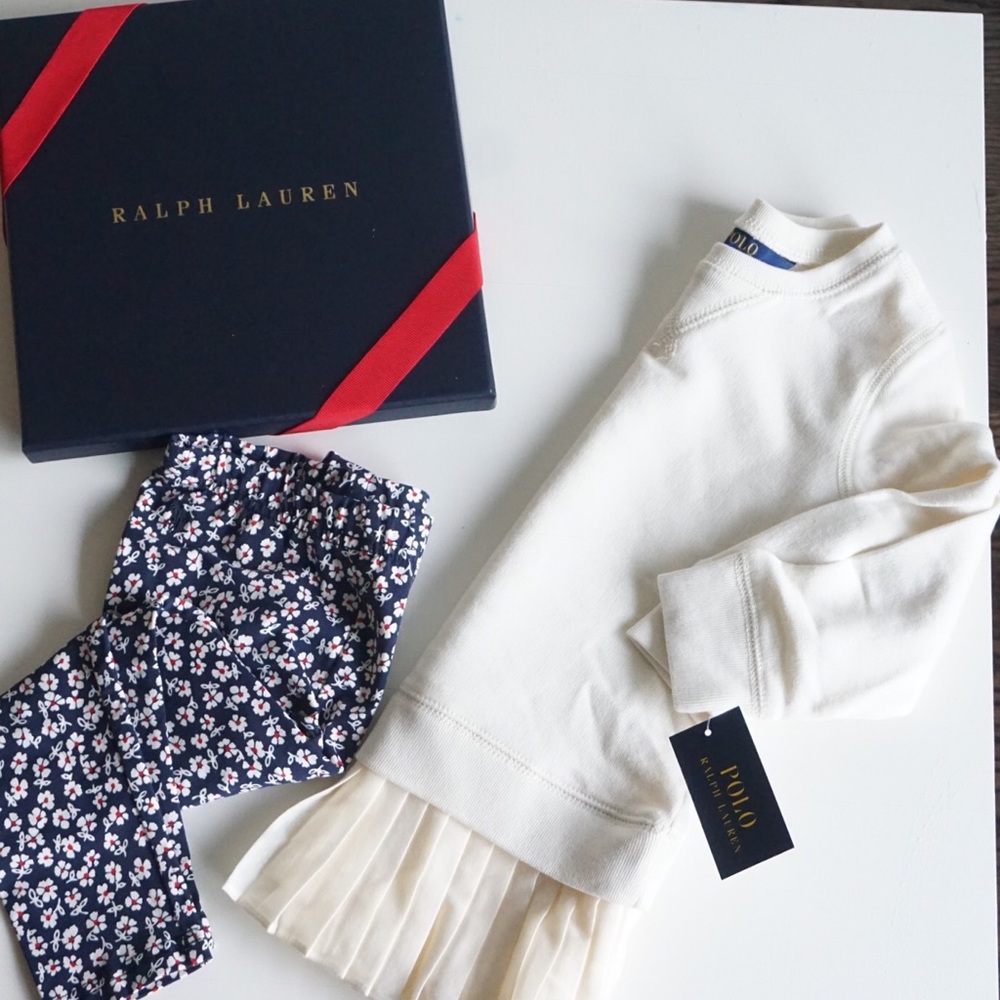 Ralph Lauren 2T sweater dress and pants